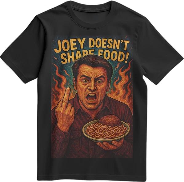 Joey doesn t share food graphic tshirt, vintage movie shirt XL