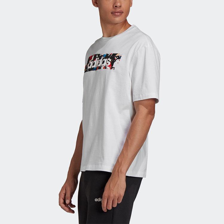 Adidas X Disney Grafisk Trykk Sports Crew Neck T-skjorte Herre Topper Hvit GL2222