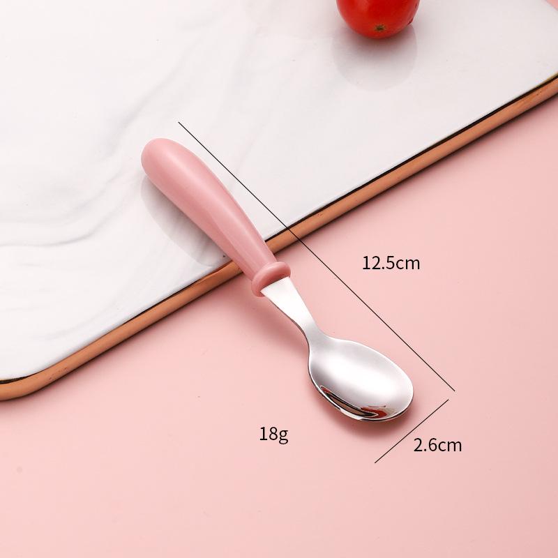 304 Stainless Steel Children's Cutlery Set - Baby Spoon, Fork, and Dinner Spoon