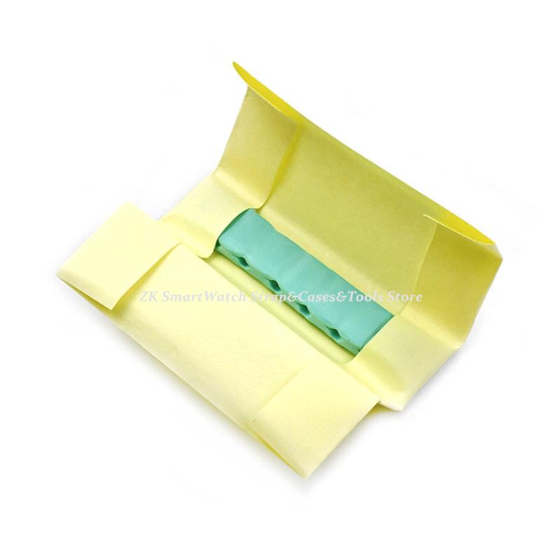 Watch Parts Movement Cleaning Clay Green Rubber Putty Cleaner with Wooden Stick Watch Repair Tool Accessories for Watchmakers