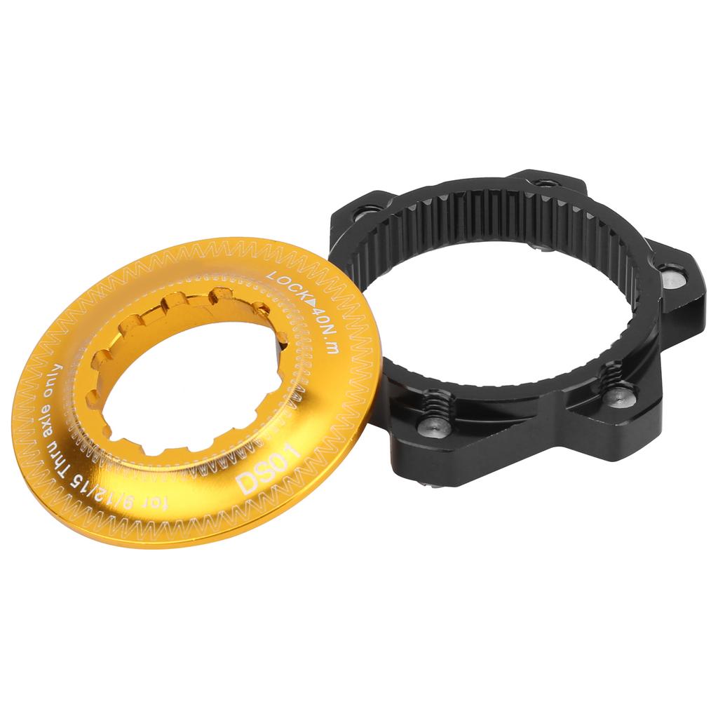 Center Lock Adapter 6 Bultar Center Skivbromsrotor Konverteringssäte för Cykel Mountainbike(Svart