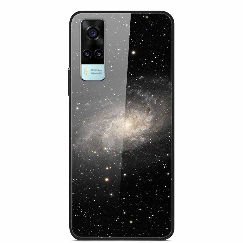 For vivo Y53S 4G Case Y31 2021 Tempered Glass Hard Back Case for vivo Y31 2021 Phone Cover Cat Bumper Fundas Capa For vivoY53 5G