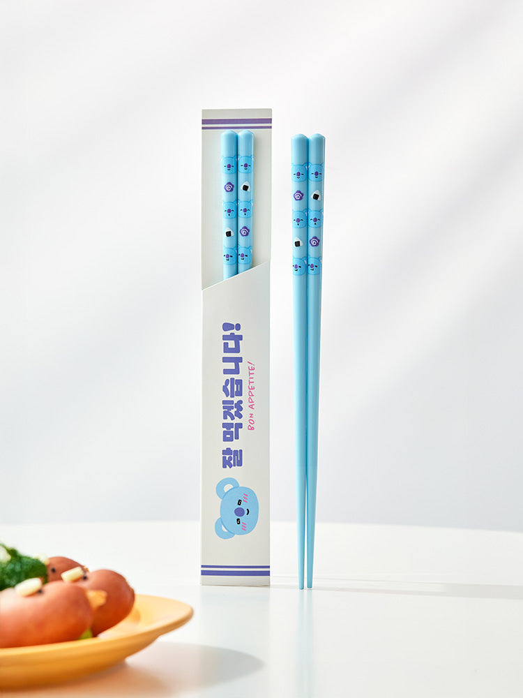 BT21 Souvenir Chopsticks (ONLY KOREA)- 7 Characters (KOYA, RJ, SHOOKY, MANG, CHIMMY, TATA, COOKY) | Official K-Pop Merchandise