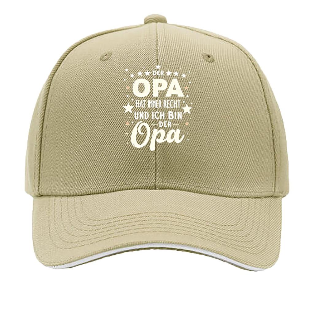 Gorra de esponja de impresión OPA tendencia de moda casual ligera transpirable cómoda tamaño ajustable unisex gorra de béisbol sándwich