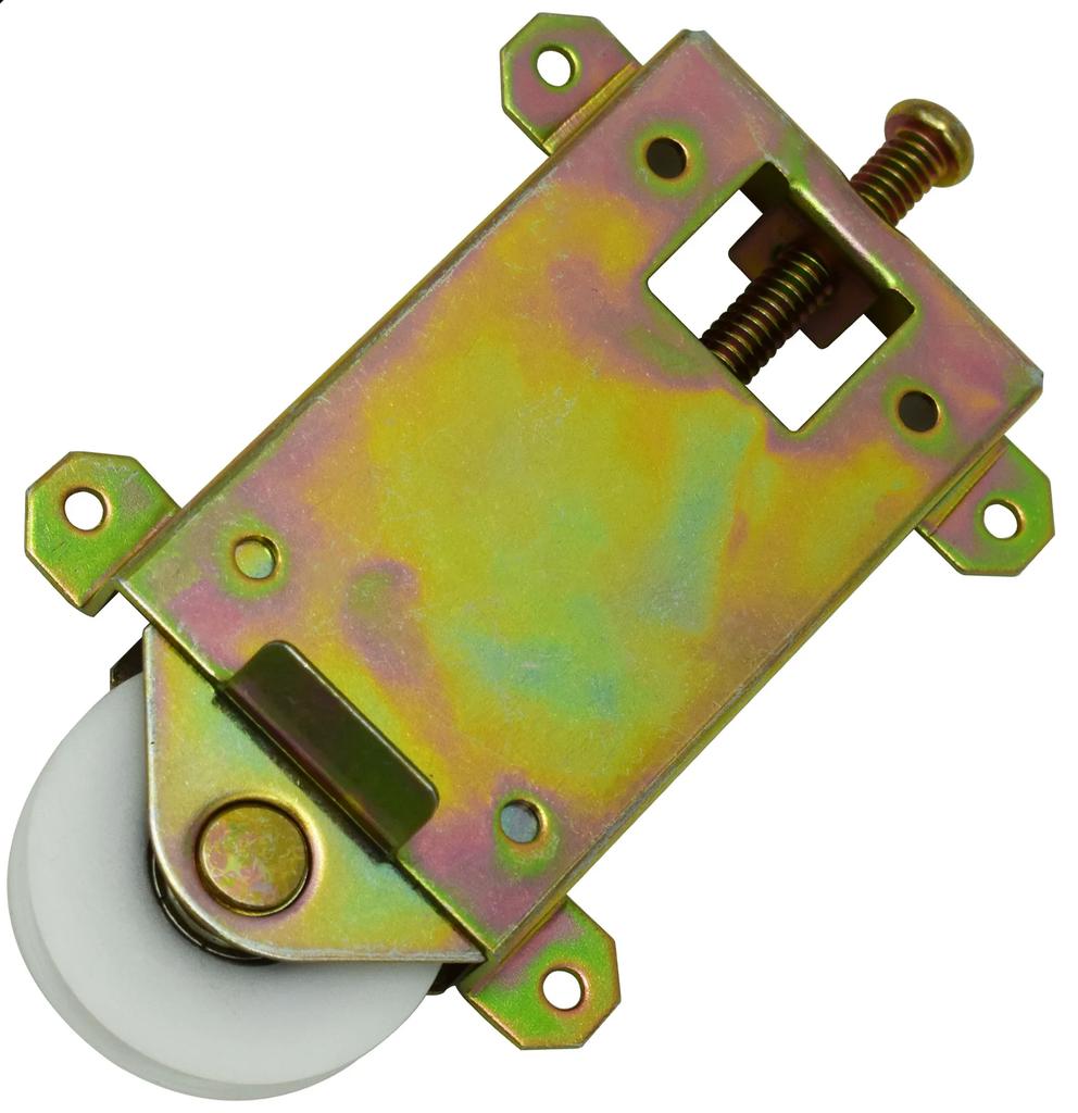 Slide Door and Window Concave Wheel Pulleys Roller 1-1/2 Inch Sliding Mirror Door Roller Assembly Steel Housing Ball Bearings