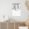 1pc 2026 Hanging Calendar, Black Women Coloring Calendar,12 Beautiful Designs, Monthly Plans,Perfect Gift for Birthday,Christmas