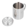Stainless Steel DoubleLayer Coffee Cup with Handle Children"s Cup with Lid Heat Insulation and