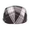 Cotton Plaid Beret Hat Dopamine Style Flat Peaked Cap Elegant Lattice Sun Hat  Streetwear