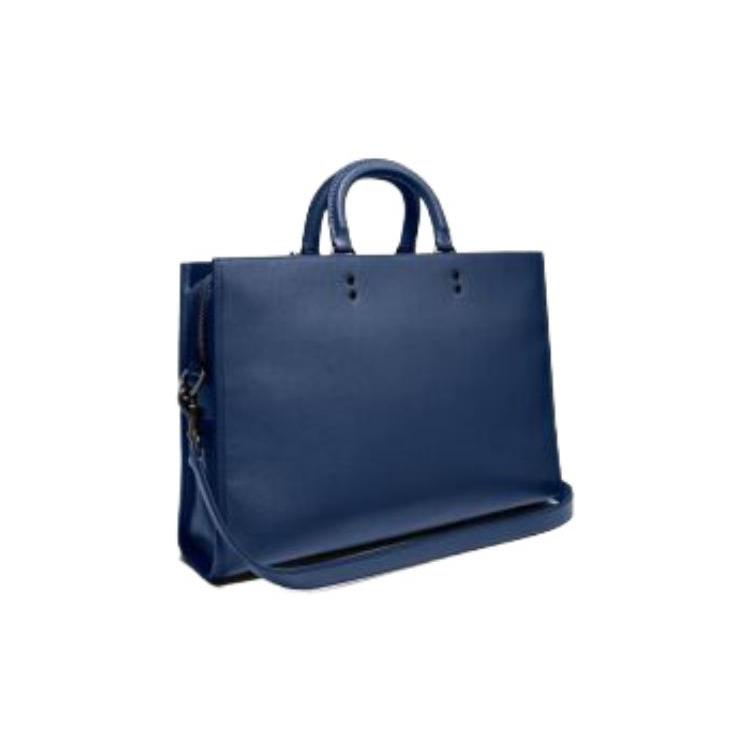 New COACH Rogue Cow Leather Portable Crossbody Bag, Shoulder Bag, Laptop Bag, Briefcase Tubas Unisex Royal Blue C6100-JISMU