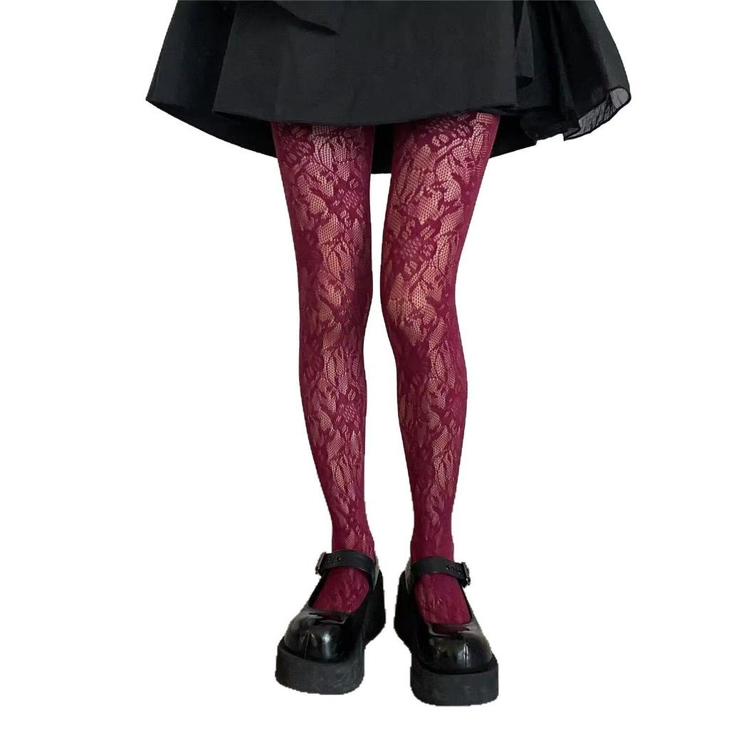 Spring/Summer Lace Blooming Flower Lolita Fishnet Pantyhose 
