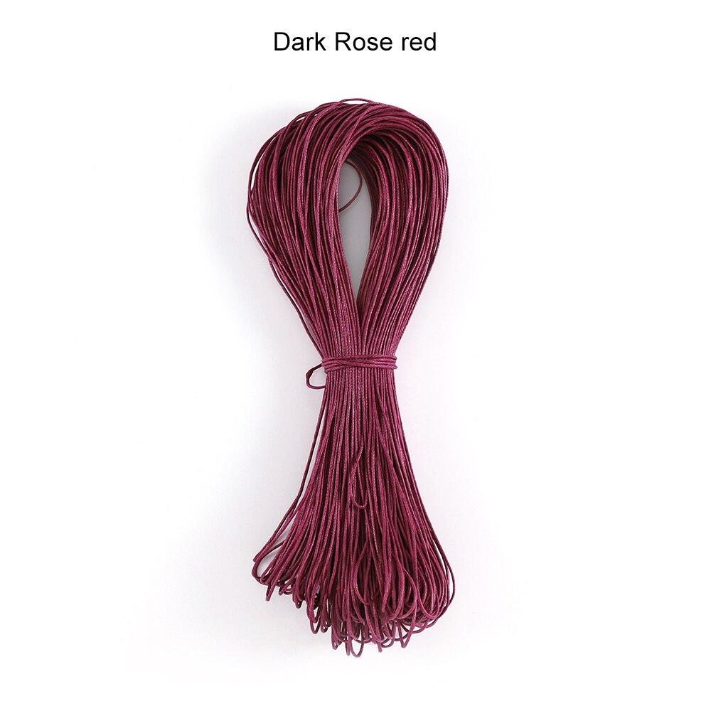 65m/Lot 1mm X 65m Polyester Braided Rope Bracelets Necklaces Beaded Cord Wax Wire for DIY Jewelry Making Findings Supplies Accessories