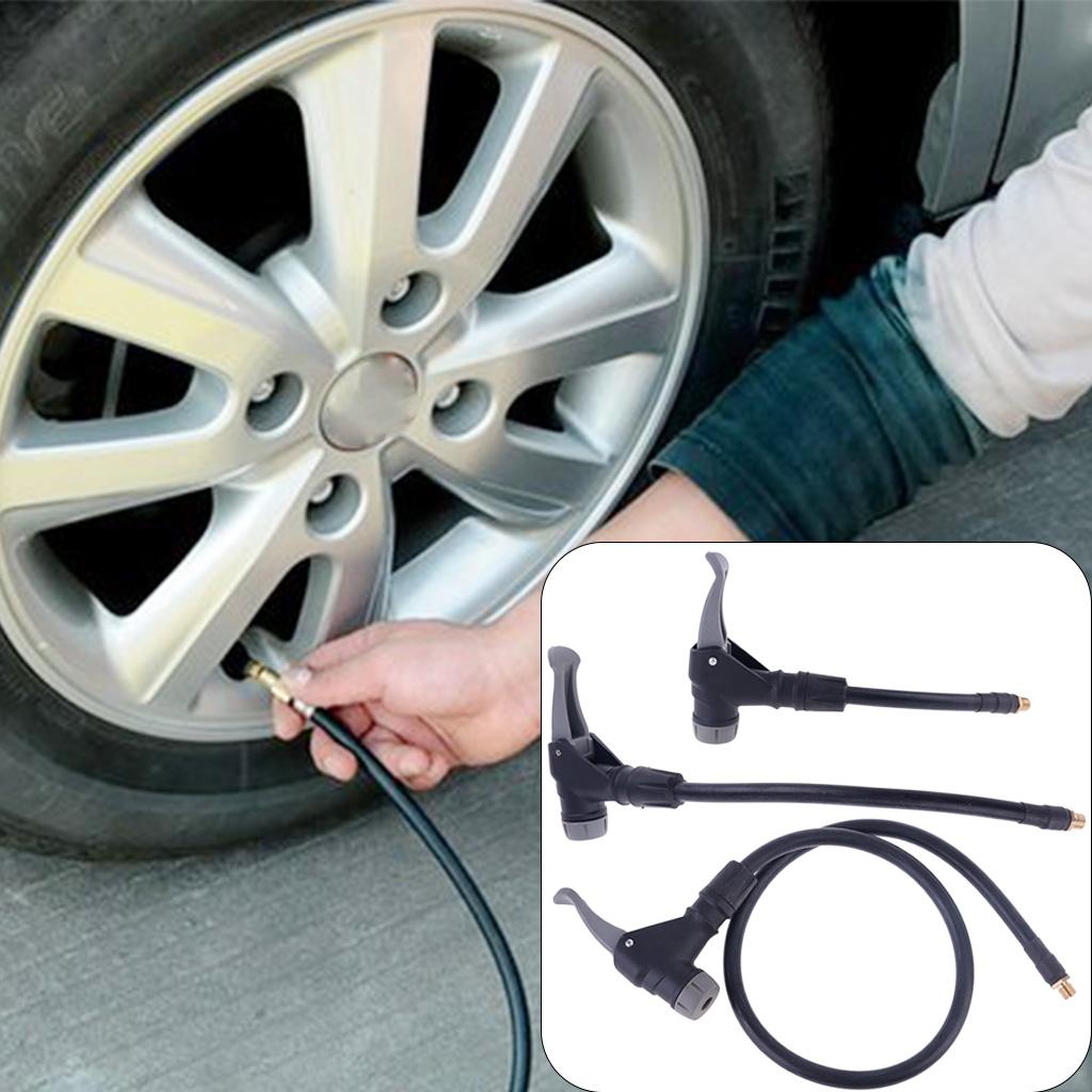 Inflator Pump Hose Adapter Air Tyre Tire Chuck Inflator Pump Hose Adapter Pipe Air Tool for Motorcycle Car Bicycle Pipe