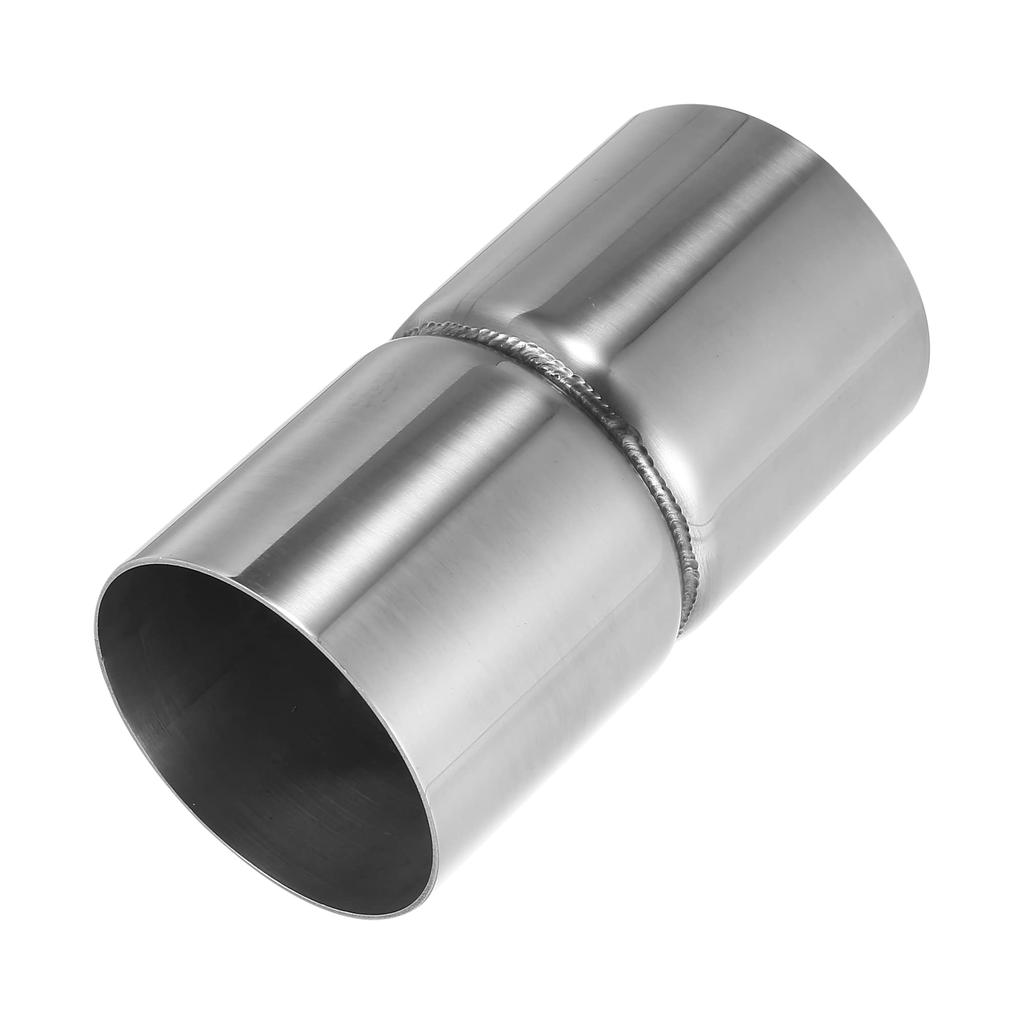 uxcell Car Universal Exhaust Pipe Adapter Reducer Connector Stainless Steel 63mm Inner Diameter - 63mm Inner Diameter