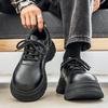 Shoes autumn new British style retro high street American big head derby shoes platform black leather shoes