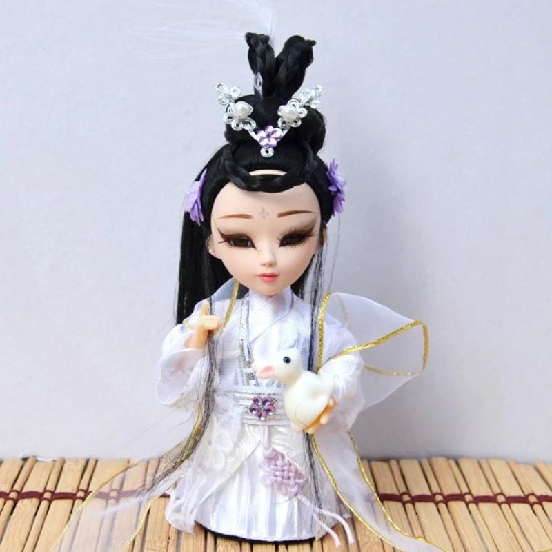Chinese Peking Opera Mask Doll Opera Character Decoration Silk Doll Chinese Handmade Decorative Gifts Shop Decoration Doll