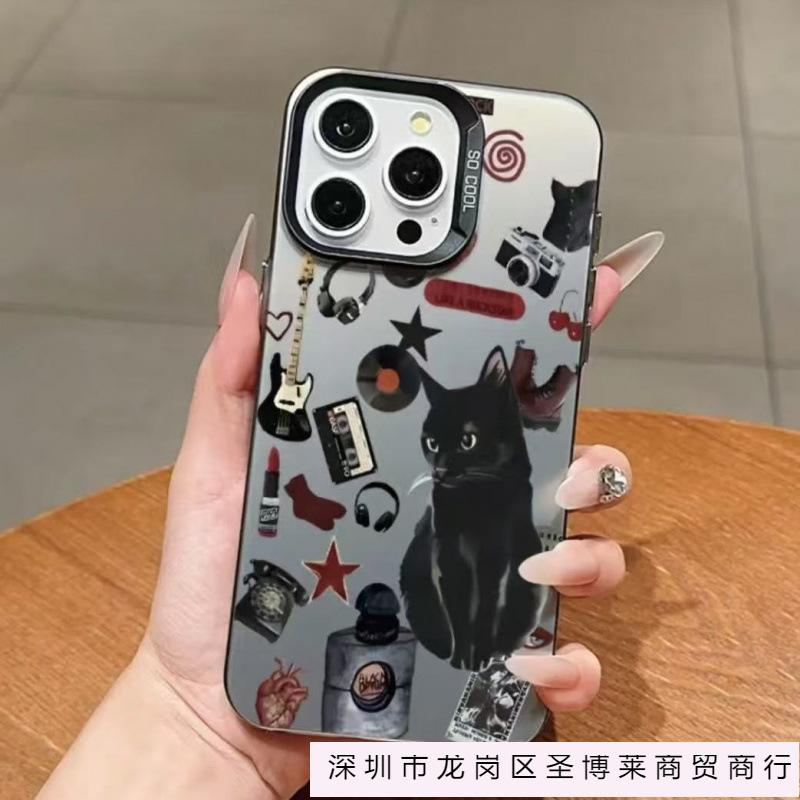 Cute European and American Applicable Iphone16pro Mobile Phone Case Apple 15 Anti-drop 14 Cat 13promax New 12x