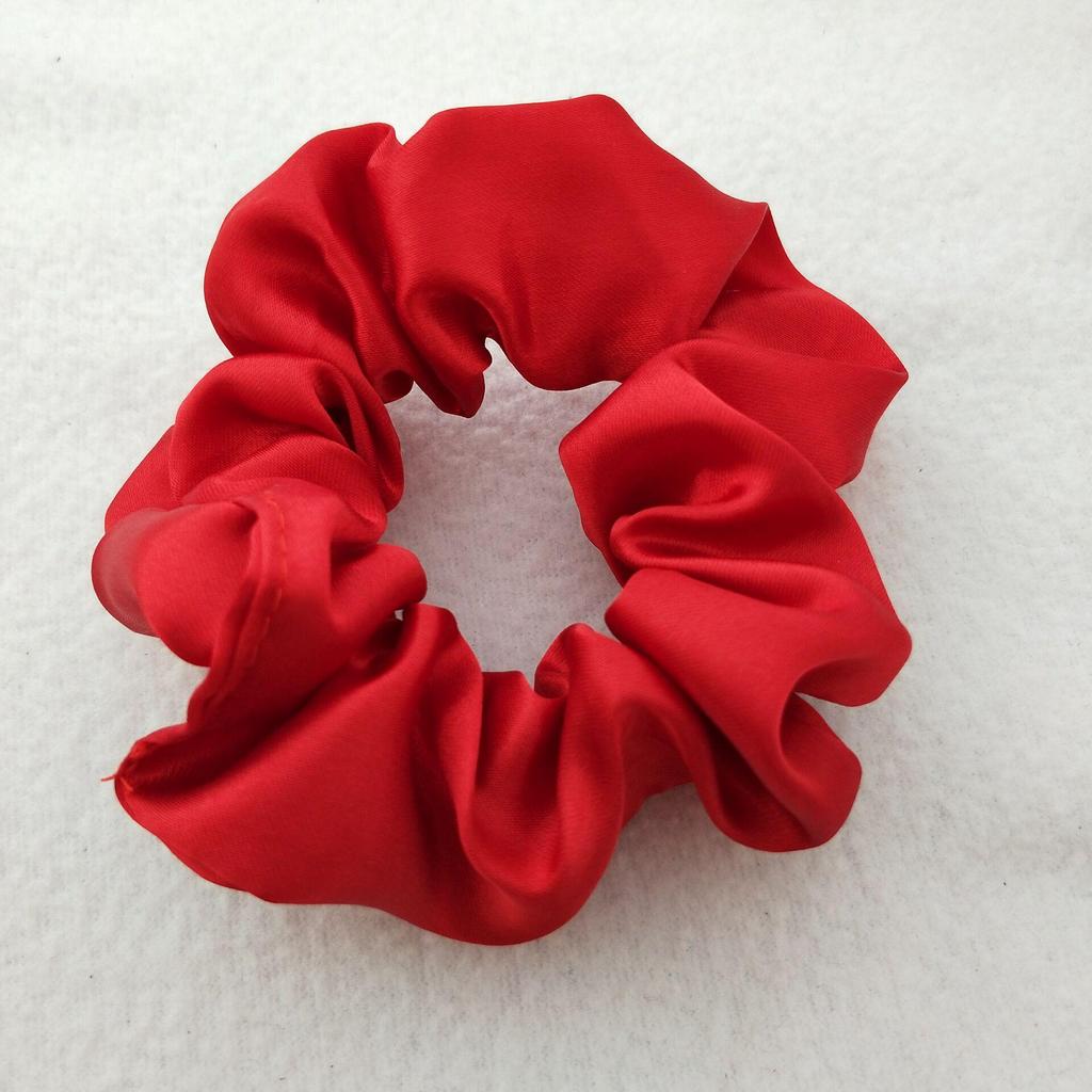 Satin Silk Hair Tie: High-End Women's Rubber Band for Elegant Buns