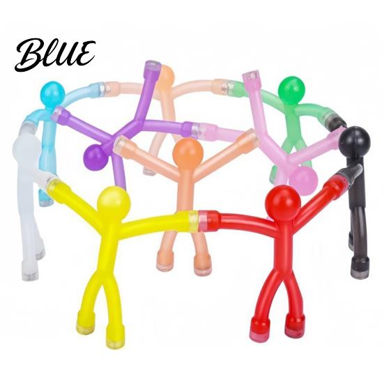 Creative Building Sets Magnetic Stick Figure Fidget Toy Bendable Magnet Multi-Color Matchman Fridge Innovative Whiteboard Accessories for Note Photo