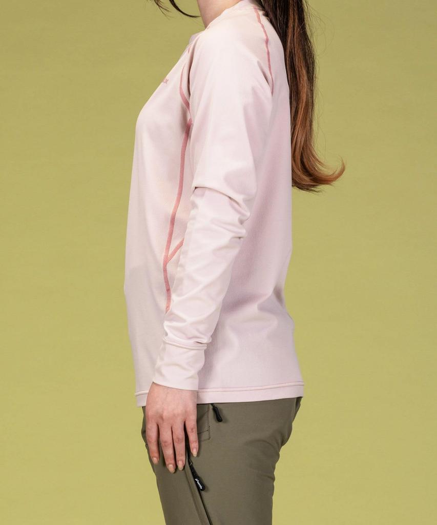 Phoenix Crew Neck Long Sleeve Pink Women's T-Shirt, (PH8200)