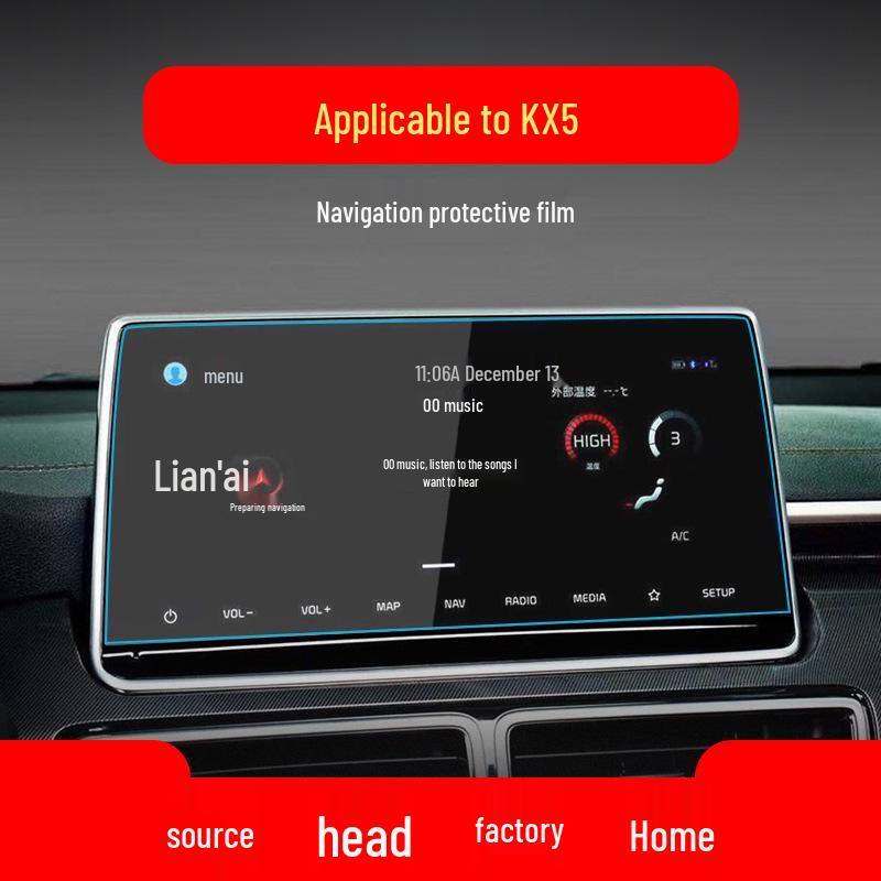 Kia K5 and Sportage Ace Navigation Screen Protective Film - Fits 25 Models