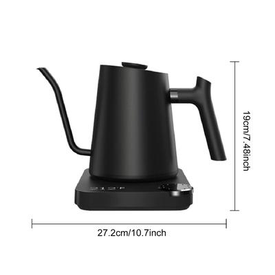 Gooseneck Electric Kettle 0.9L Temperature Control Stainless Steel Inner Quick Heating 1200W Electric Kettles for Pour