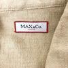 MAX&CO. Silk & Linen Long Sleeve Jacket/Women's M/Beige/Hidden Button/Minimal Style(USED)