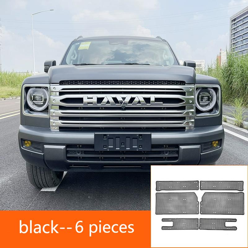 

Front Grille Insect Screening Mesh Insert Net Protection Decor Cover Trim For Great Wall GWM Haval H9 2024 2025 Car Accessories