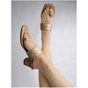 Shoetopia Women'S Block Heel Sandal/Golden /Eu41 / Uk8