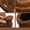 Cute Fluffy Cat Ears Hat Bear Ears Knitted Cap Beanie Hat Winter/Autumn for Women Outdoor Use Keep Warm