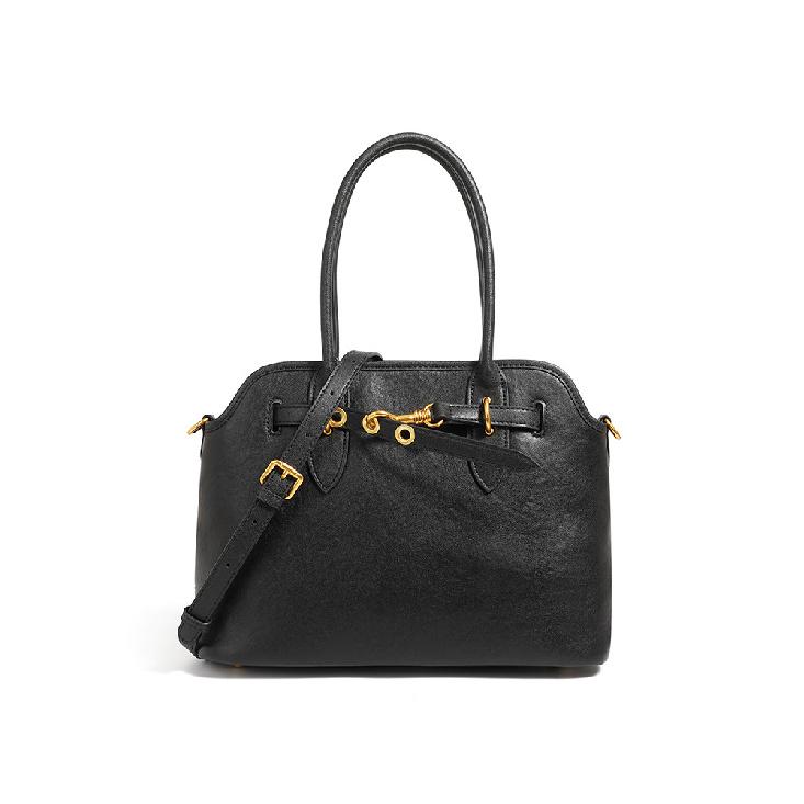 

Top Layer Cowhide Crossbody Bag Versatile Texture Shoulder Bag 2025 New Casual Large Capacity Handbag Women s Genuine Leather Bag чорний