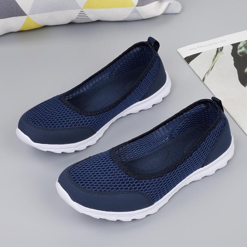 35-42 Damen Flache Schuhe Casual Bootsschuhe Mutter Krankenschwester Loafers