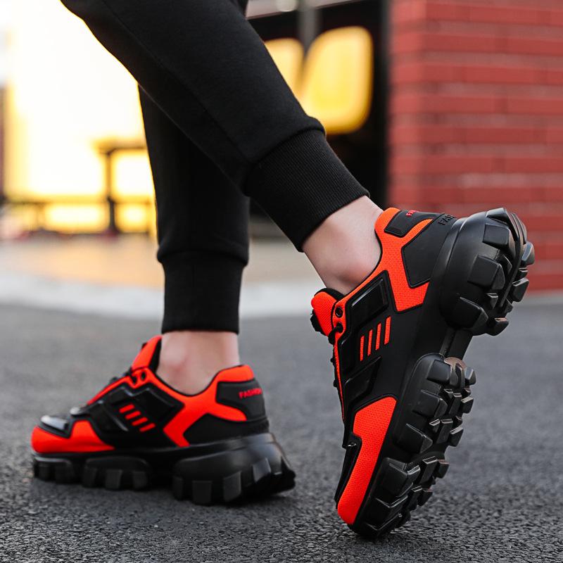 Plus Size Men's Fashion Sneakers 2024 Style Lightweight Breathable Men Shoes Casual Chunky Trainers Male Footwear