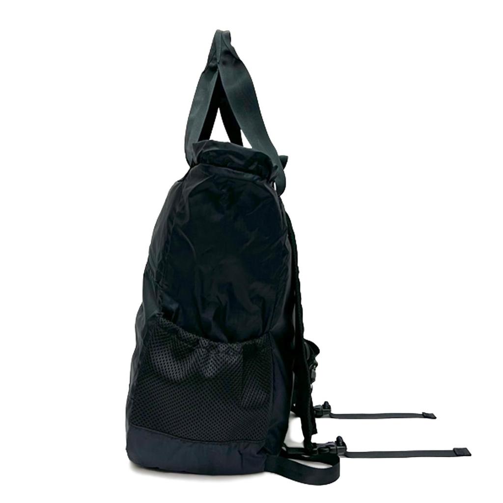 Mochila 2-em-1 Fredrick Packers 70D, Mochila/Bolsa de Fraldas de Nylon Ripstop Dobrável, Unissex, Preto