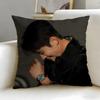 popular celebrity Musife Lee Byung Hun Cushion Cover Soft  EasyWash Pillow Case  Versatile for Couch Bed Travel and Office