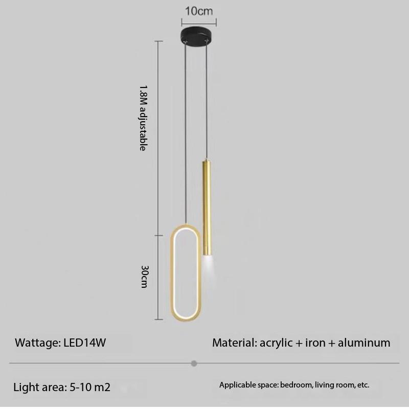 Nordic Lustre Minimalist LED Chandelier Pendant Lights Living Bedroom Bedside Long Line Lights suspensions luminaire Home lamps