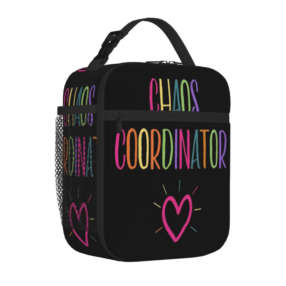 Bestselling Chaos Coordinator Love Heart Workwear Portable Lunch Bag Back To School Food Storage Bag One Size