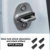 4PCS Universal Car Door Shock Absorber Soundproof Deadener Anti-Vibration Buffer Pad Cushion Vehicle Door Shock Absorber Buckle