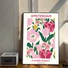 Colorful Anemones Shapes Flower Market Poster Decor Vintage Decorative Painting Classic Movie Posters Wall Art Painting