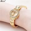 MISSFOX Leopard Bling Diamond Quartz Women Wristwatch Fashion Casual Ladies Female Quartz Gold Watches Jewelry Women Clock