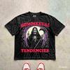 Homosexuelle Tendenzen Shirt Lustiges Gay Pride Shirt Sensenmann Grafik-T-Shirt Edgy Queer Bekleidung Vintage Dunkler Humor LGBTQ Geschenk