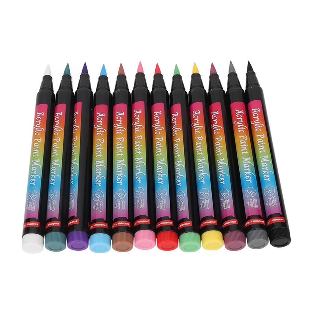 12 SZT. Pisaki do lakieru do paznokci Różne kolory DIY Pisak do zdobienia paznokci Graffiti Dotting do narzędzi do manicure