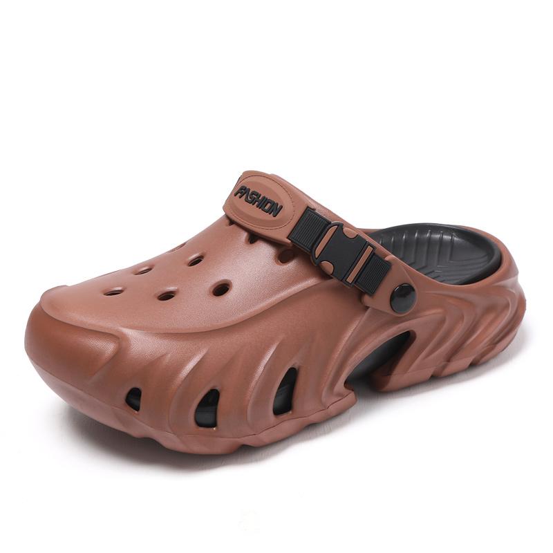 Men Closed Toe Clog Sandals Summer Outdoor Beach Slip On EVA Garden Shoes Non Slip Comfort 40-45 for Outdoor Walking Travel 40