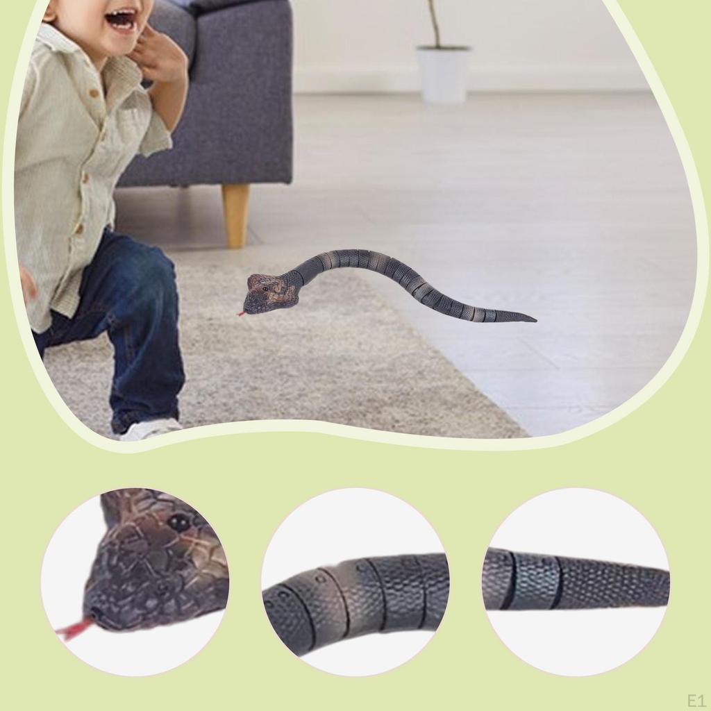 Remote Control Snake RC Animal Smart Sensing 42 Cm Fast Moving USB Rechargeable