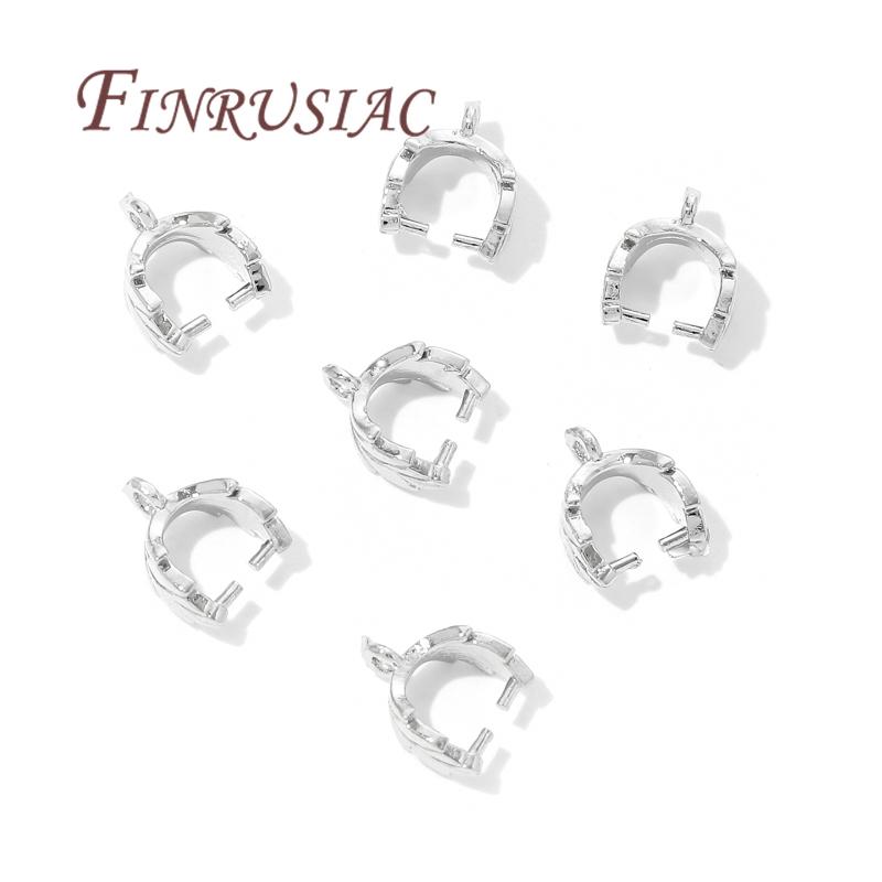 10-30Pcs/Lot Pendant Clip Clasp 18K Gold Plated Pinch Pendant Bails Supplies For Jewelry Connectors,DIY Earring Accessories