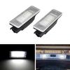 Car LED License Number Plate Light Lamp For Peugeot 106 207 307 308 406 407 508 Expert Citroen Berlingo C2 C4 C5 C6 C8 DS3 Jumpy License Plate Lights