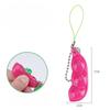 Fidgetleksaker Edamame Squishy Nyckelring Stresslindring Klämbönor Bönor Söt Vuxenleksak Avstressningspaket