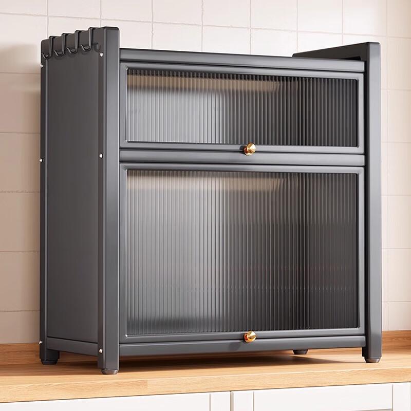 Woding Dustproof Rustproof Kitchen Spice Rack with Lid