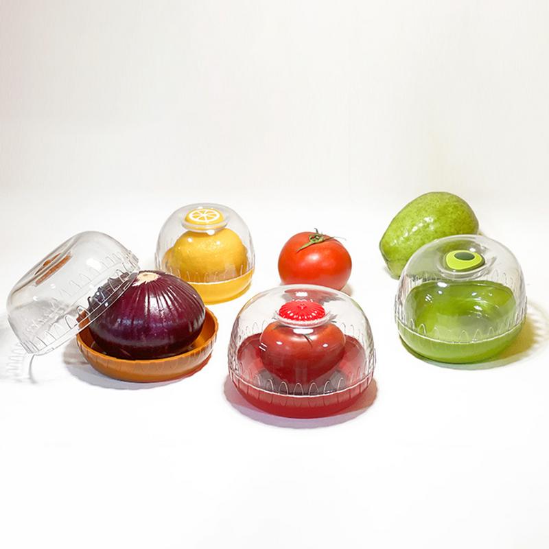 1 pezzo Contenitori Crisper Creativi per Frigorifero da Cucina per Verdura Frutta Cipolla Avocado Pomodori Limone Scatola Contenitore per Mantenere la Freschezza