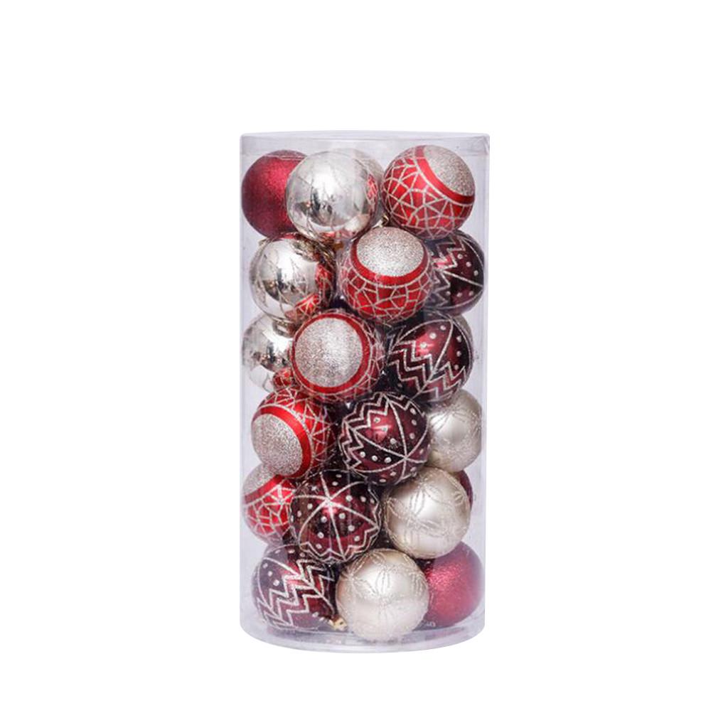 30pcs Christmas Tree Xmas Balls Decorations Baubles Party Wedding Ornament