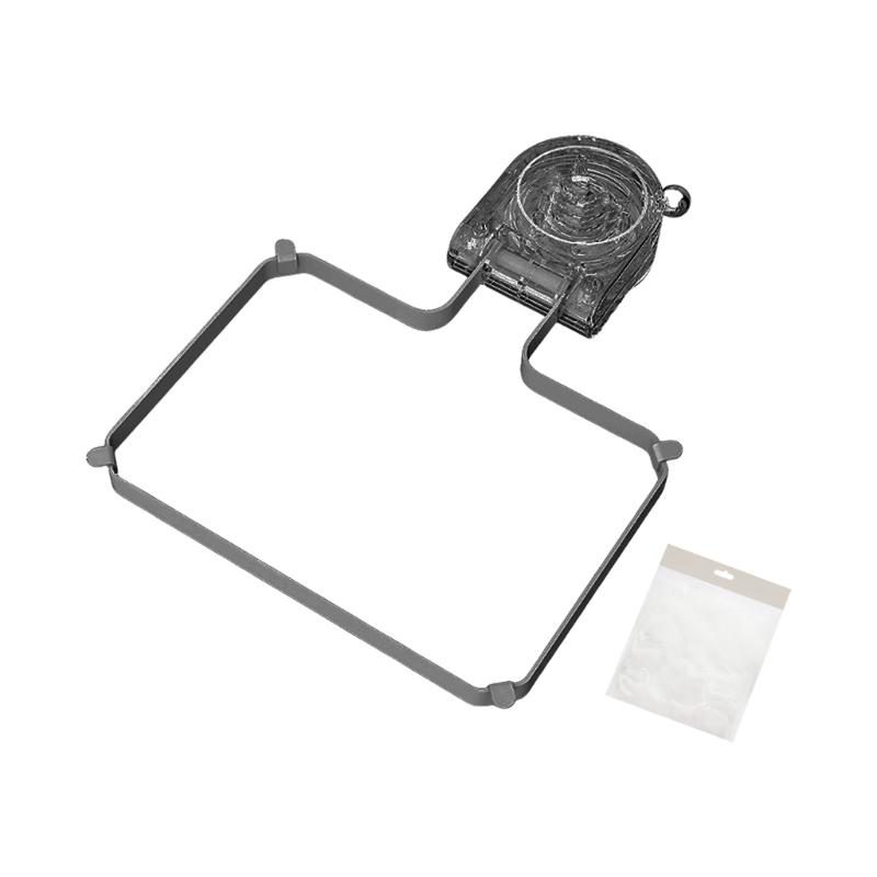 

Practical Kitchen Sink Filter 50 Disposable Bags Space Saving Suction Cup Mount Drain Rack Sink Strainer Holder